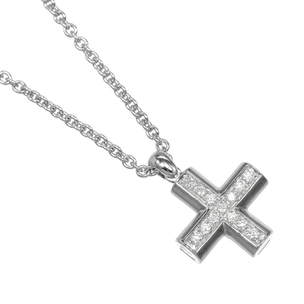 BVLGARI 18k Silver Diamond Necklace